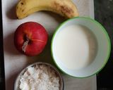 A picture of step 1 of Rice apple banana porridge.