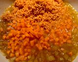 A picture of step 3 of Red Lentil Soup.