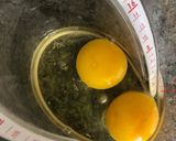 A picture of step 1 of Omelette Masala.