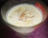 A picture of step 4 of "Piyush" cooling drink or dessert (Maharashtrian cuisine).