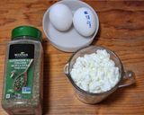 Foto del paso 1 de la receta: Pan plano de queso cottage