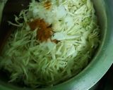 A picture of step 2 of Quick Cabbage with Mustard seeds.