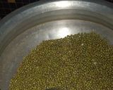 A picture of step 1 of Mundri kothu moong dal balls.