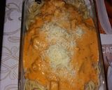 Foto del paso 4 de la receta: Espaguetis con pollo y champiñones