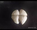A picture of step 6 of Chicken Buns ❤️.