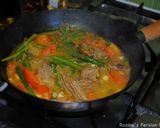 A picture of step 6 of Green Beans Stew With Beef خورشت لوبیا سبز.
