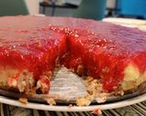 A picture of step 18 of Strawberry & Raspberry Cheesecake.