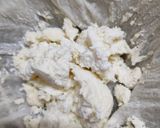 A picture of step 2 of Achari cheese spread.