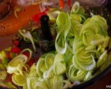 Une image de l'étape 1 de Sauté de dinde aux champignons et légumes.