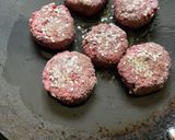 A picture of step 4 of Beetroot pulp tikki (crunchy tea time snacks).