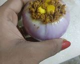 A picture of step 7 of Soya granules Stuffed Baked Onion.