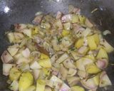 मूंगा आलू मटर की सब्जी (moonga aloo matar ki sabzi recipe in Hindi) रेसिपी चरण 3 फोटो