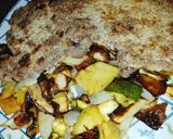 Foto del paso 5 de la receta: Milanesas de carne molida (picada) acompañado de verduras asadas