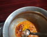 A picture of step 4 of Puri bhaji.