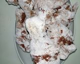 A picture of step 3 of Honey and ketchup glanced chicken drumsticks.