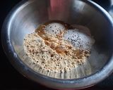 A picture of step 1 of Makka flour mathri.
