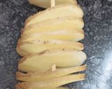 A picture of step 2 of Tornado or Spiral Potato.