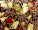 A picture of step 8 of Cuban Beef Picadillo.