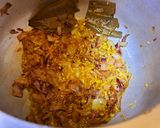 A picture of step 2 of Hara Chana Masala Curry.