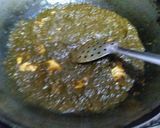 A picture of step 5 of Palak paneer.
