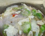 Gambar langkah 4 resipi Petola Sayur Air.