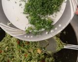 A picture of step 5 of Coriander Rice.
