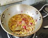 A picture of step 2 of Mutton kothmir.