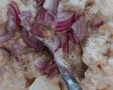 Almás-kukoricasaláta,mézzel,balzsamecettel,lilahagymával🍏🍎🌽🌽 recept fázis 2 fotója