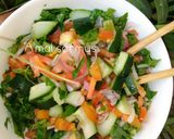 A picture of step 5 of Persian salad.