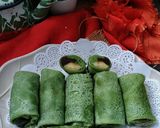 Foto langkah ke 7 dari resep Dadar Gulung Pandan Pisang Coklat.