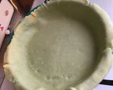 Une image de l'étape 4 de Flan pâtissier aux myrtilles pâte brisée au curaçao.
