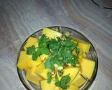A picture of step 8 of Minty mango juice.