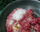 A picture of step 5 of Beetroot Ladoos.