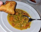A picture of step 6 of Indian Mutter Paneer Masala.