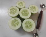 A picture of step 3 of Cucumber cups.