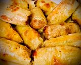 A picture of step 3 of Shrimp and Tofu Spring Rolls.