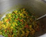 A picture of step 2 of Masala Maggie.
