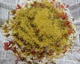A picture of step 10 of Sukha Bhel Mumbai Style.