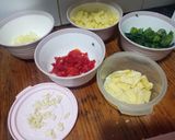 Foto del paso 3 de la receta: Empanadas de choclo, con verduras y un poquito de queso cremoso