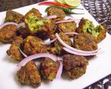 A picture of step 6 of Kumro Pata Bora (Pumpkin Leaves Pakoras - Bengali Style).