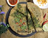 Hara Bhara Bharwan Paratha (Stuffed greens Flat Bread) recipe step 6 photo