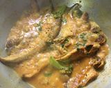 A picture of step 8 of Mustard and Broccoli Fish Curry.
