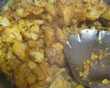 A picture of step 4 of Aloo gobhi sabzi.