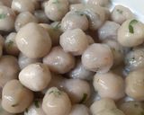 Foto langkah ke 4 dari resep Cilok bumbu kacang (isi ayam).