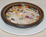 A picture of step 4 of Super grain Blend with curd and veggies.