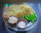 A picture of step 1 of Raw papaya Sambharo with a kick.
