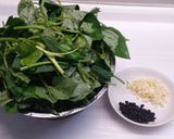 Foto langkah ke 1 dari resep Tumis daun ubi jalar dgn black bean.