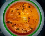 A picture of step 7 of Shahi Paneer.