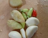 Gambar langkah 1 resipi 16:4:25 - Bendi bawang putih.