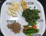 A picture of step 3 of Patra (Alu Vadi).